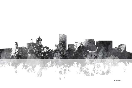 Portland Oregon Skyline BG 1 by Marlene Watson art print