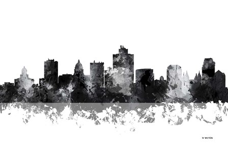 Salt Lake City Utah Skyline BG 1 by Marlene Watson art print