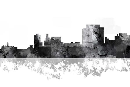 Trenton New Jersey Skyline BG 1 by Marlene Watson art print