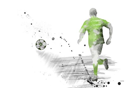 Soccer Player 5 by Marlene Watson art print