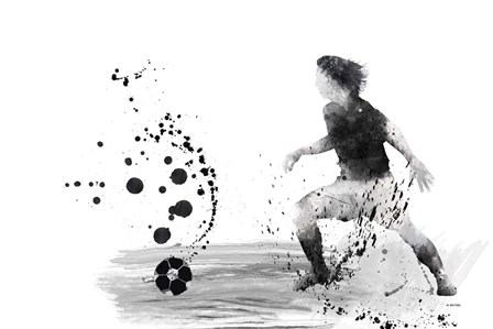 Soccer Player 8 by Marlene Watson art print