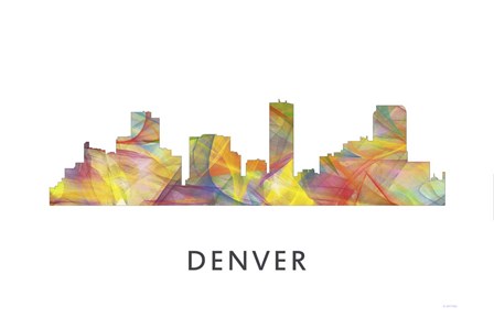 Denver Colorado Skyline by Marlene Watson art print