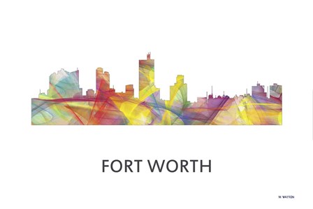 Fort Worth Texas  Skyline by Marlene Watson art print
