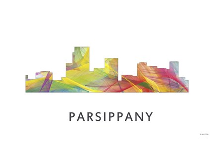 Parsippany New Jersey Skyline by Marlene Watson art print