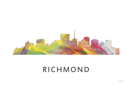Richmond Virginia Skyline by Marlene Watson art print