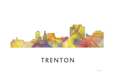 Trenton New Jersey Skyline by Marlene Watson art print