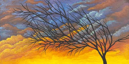 Sunset Tree by Michelle Faber art print