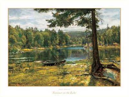 Jorgen Sorensen - Summer on the Lake Size 31.5x23.75 by Jorgen Sorensen art print