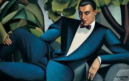 Portrait of Marquis d&#39;Afflitto by Tamara De Lempicka art print