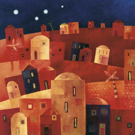 Happy Village I by Terry Walker art print