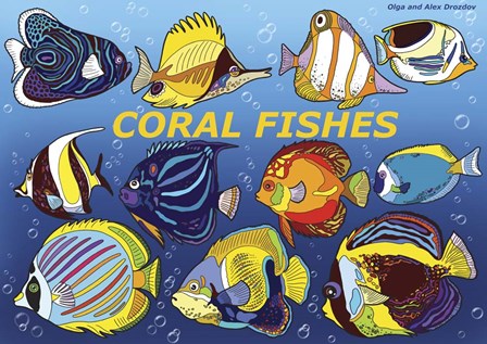 Fishes by Olga and Alexey Drozdov art print