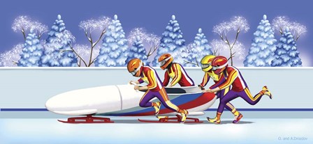Bobsled by Olga and Alexey Drozdov art print