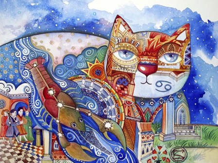 Cancer Cat by Oxana Zaika art print