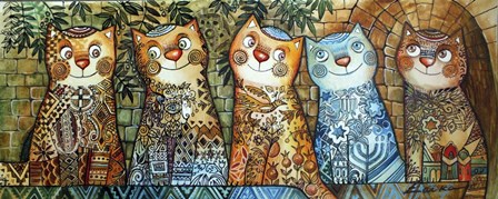 Cats Of Israel by Oxana Zaika art print