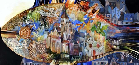 Mont Saint Michel by Oxana Zaika art print