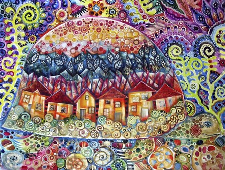 Turtle City by Oxana Zaika art print