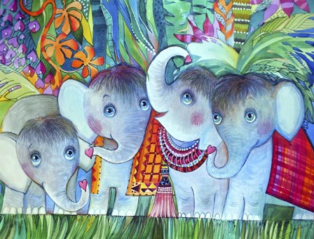 Baby Elephant by Oxana Zaika art print