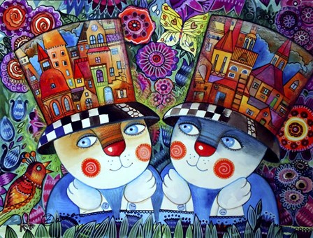 Twins by Oxana Zaika art print