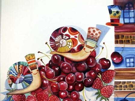 Snails by Oxana Zaika art print