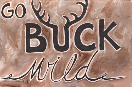 Buck Wild by Anne Seay art print