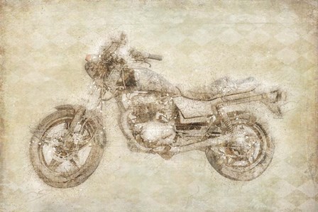 Motorcycle by Ramona Murdock art print