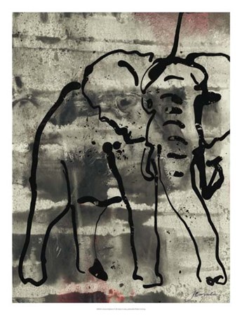 Abstract Elephant I by Joyce Combs art print