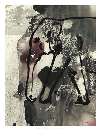 Abstract Elephant II by Joyce Combs art print