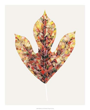Fall Mosaic Leaf II by Grace Popp art print