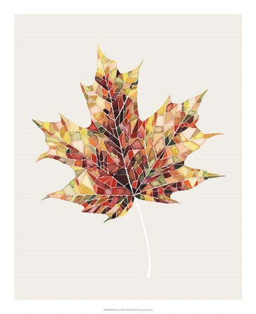 Fall Mosaic Leaf III by Grace Popp art print