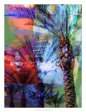 Desert Palm Abstract by Sisa Jasper art print