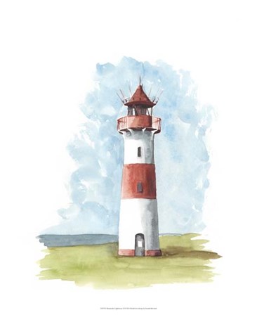 Watercolor Lighthouse II by Naomi McCavitt art print
