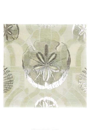 Metallic Shell Tiles II by June Erica Vess art print