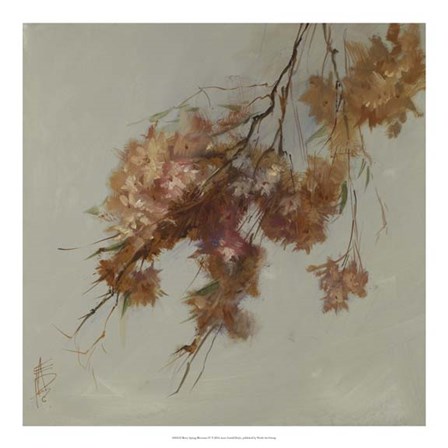 Rusty Spring Blossoms IV by Anne Farrall art print