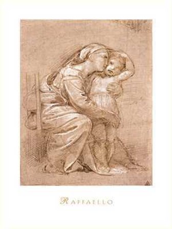 Mamma con Bambino by Raphael art print