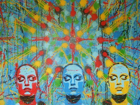 Kaleidoscope Dreamers by Abstract Graffiti art print