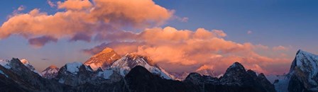 Snowcapped Mountain Peaks, Mt Everest by Panoramic Images art print