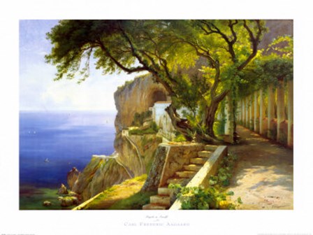 Pergola in Amalfi by Carl Frederic Aagaard art print