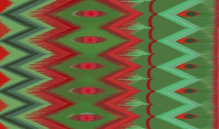 Christmas Blast Ikat I by Art Licensing Studio art print