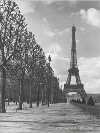 Views of Paris Promenade to the Eiffel art print