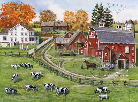 Our Dairy Farm by Bob Fair art print