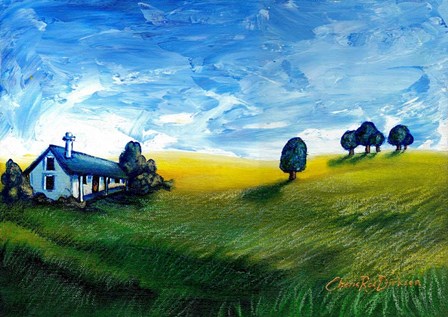 Countryside Cottage by Cherie Roe Dirksen art print