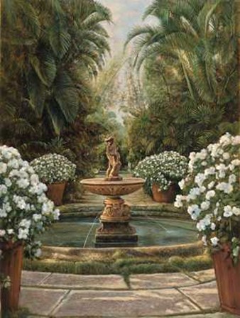 Elizabeth Wright - In the Garden Size 23.75x31.5 by Elizabeth Wright art print