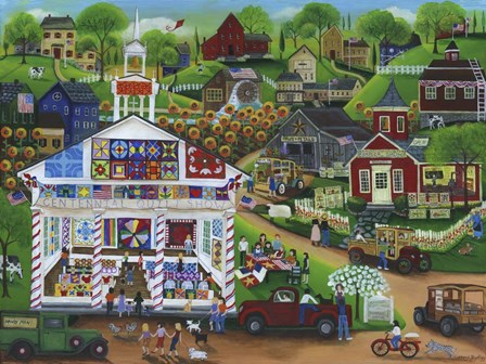Centennial Quilt Show by Cheryl Bartley art print