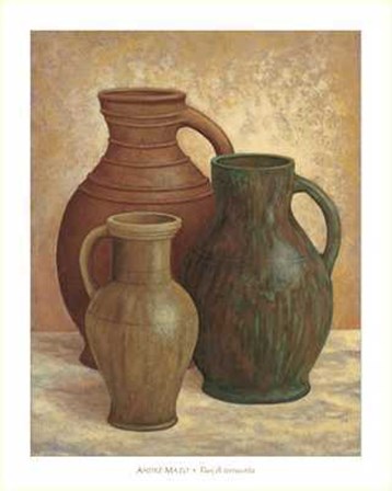 Andre Mazo - Vasi di Terracotta Size 32.75x41 by Andre Mazo art print