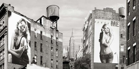Billboards in Manhattan by Julian Lauren art print