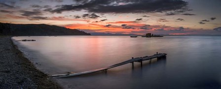 Jetty on a Beach, Copacabana, Lake Titicaca, Bolivia by Panoramic Images art print