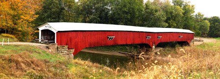 West Union Covered Bridge, Indiana by Panoramic Images art print