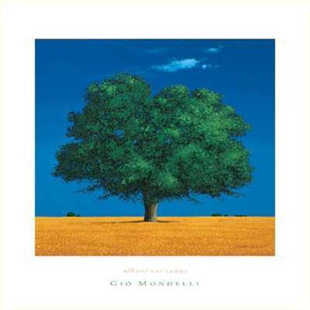 Albero Nei Campi by Gio Mondelli art print