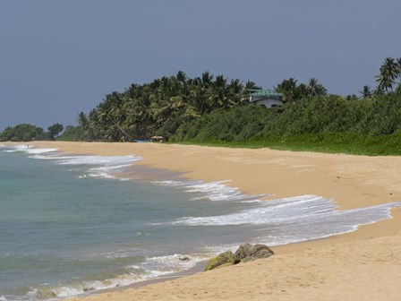 Quiet Beach along A2 road, Bentota, Sri Lanka by Panoramic Images art print