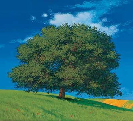 Albero Sul Pendio by Gio Mondelli art print